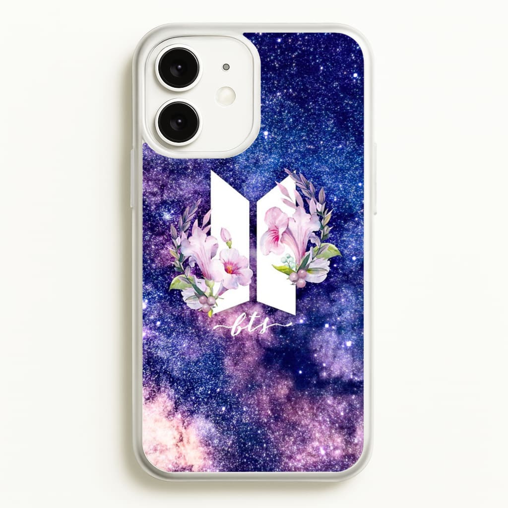 Galaxy Floral K-Pop Band Logo - BTS Phone Case for iPhone 11