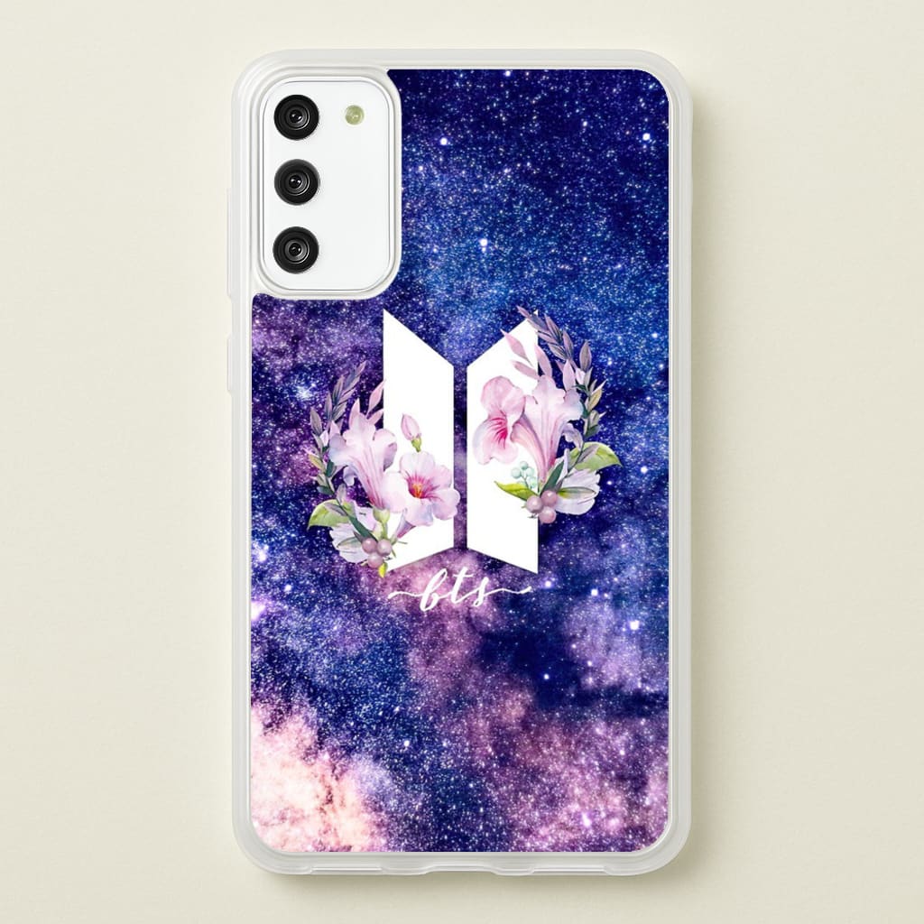 Galaxy Floral K-Pop Band Logo - BTS Phone Case for Galaxy A41