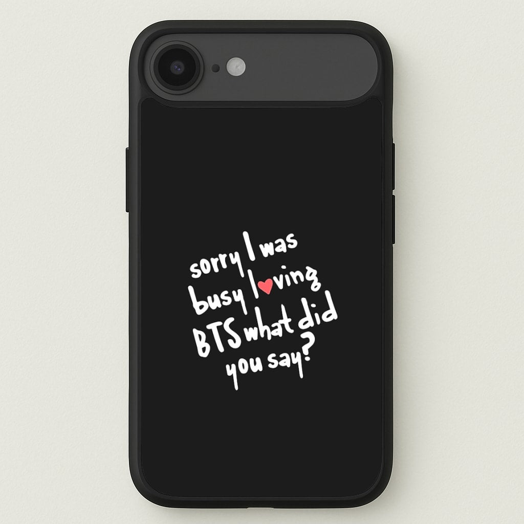 Sorry I Was Busy Loving K-Pop Band Phone Case for iPhone 17 Air