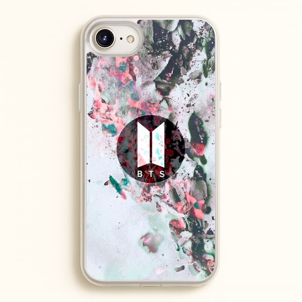 K-Pop Band Marble Logo - BTS Phone Case for iPhone 6 Plus / 7 Plus / 8 Plus