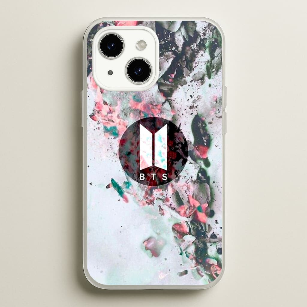K-Pop Band Marble Logo - BTS Phone Case for iPhone 15
