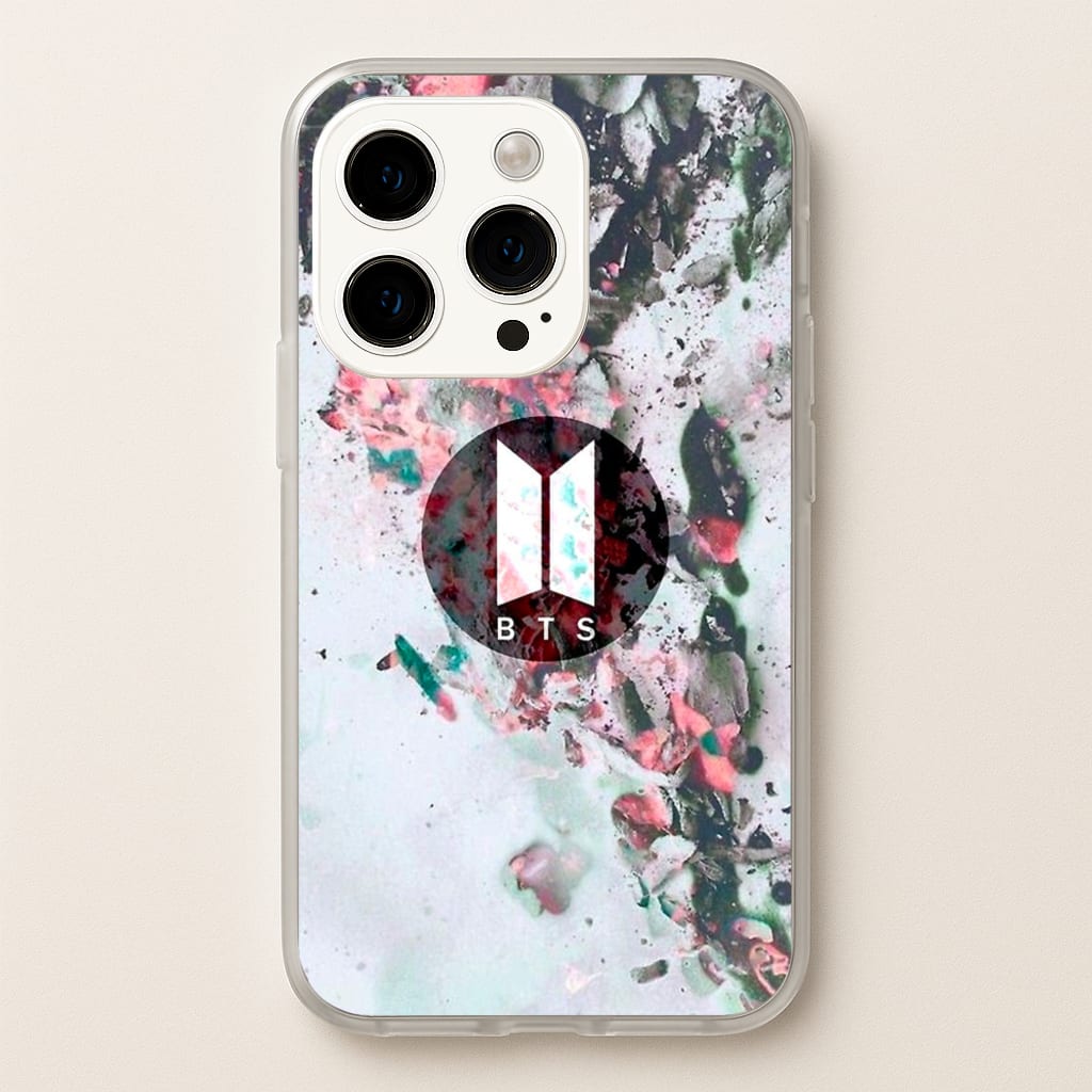 K-Pop Band Marble Logo - BTS Phone Case for iPhone 15 Pro