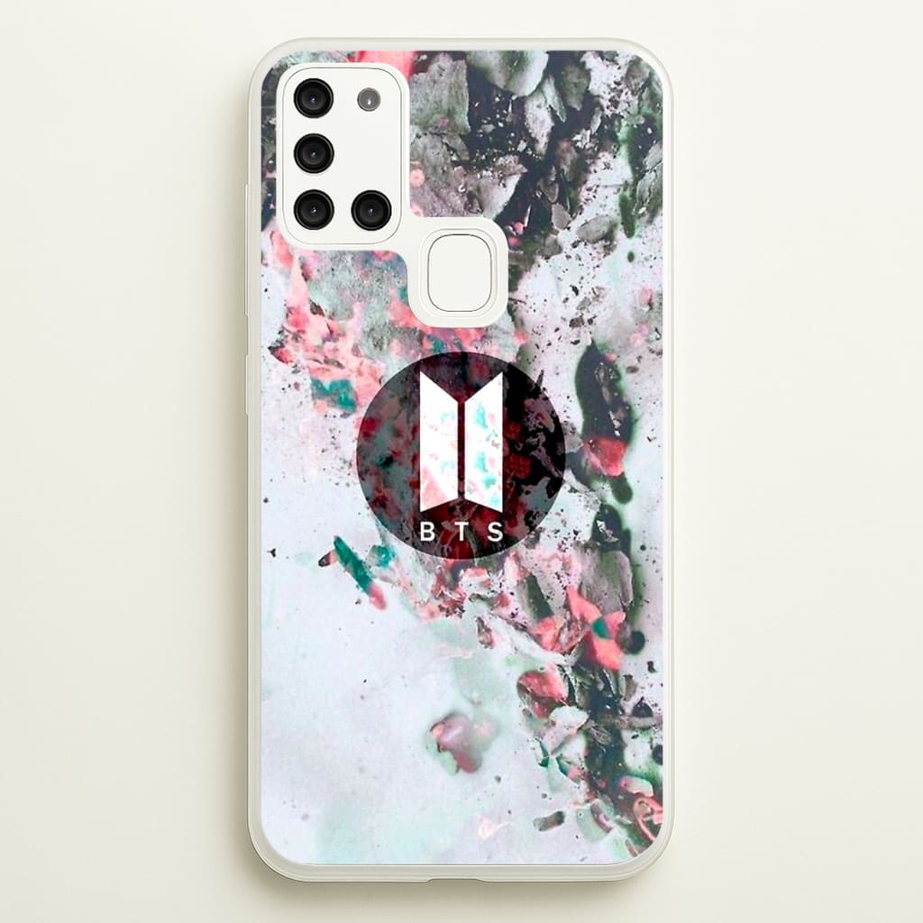 K-Pop Band Marble Logo - BTS Phone Case for Galaxy A21s
