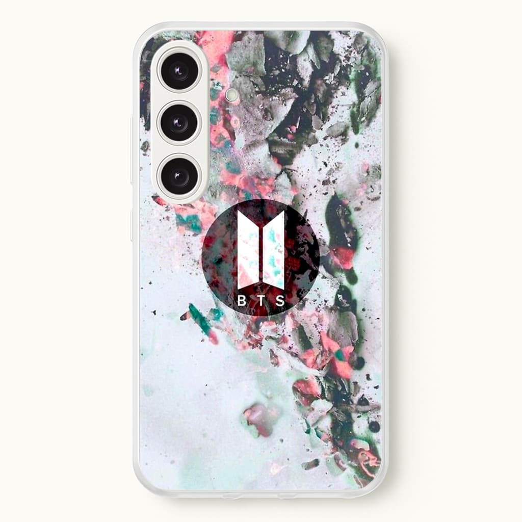 K-Pop Band Marble Logo - BTS Phone Case for Galaxy S24