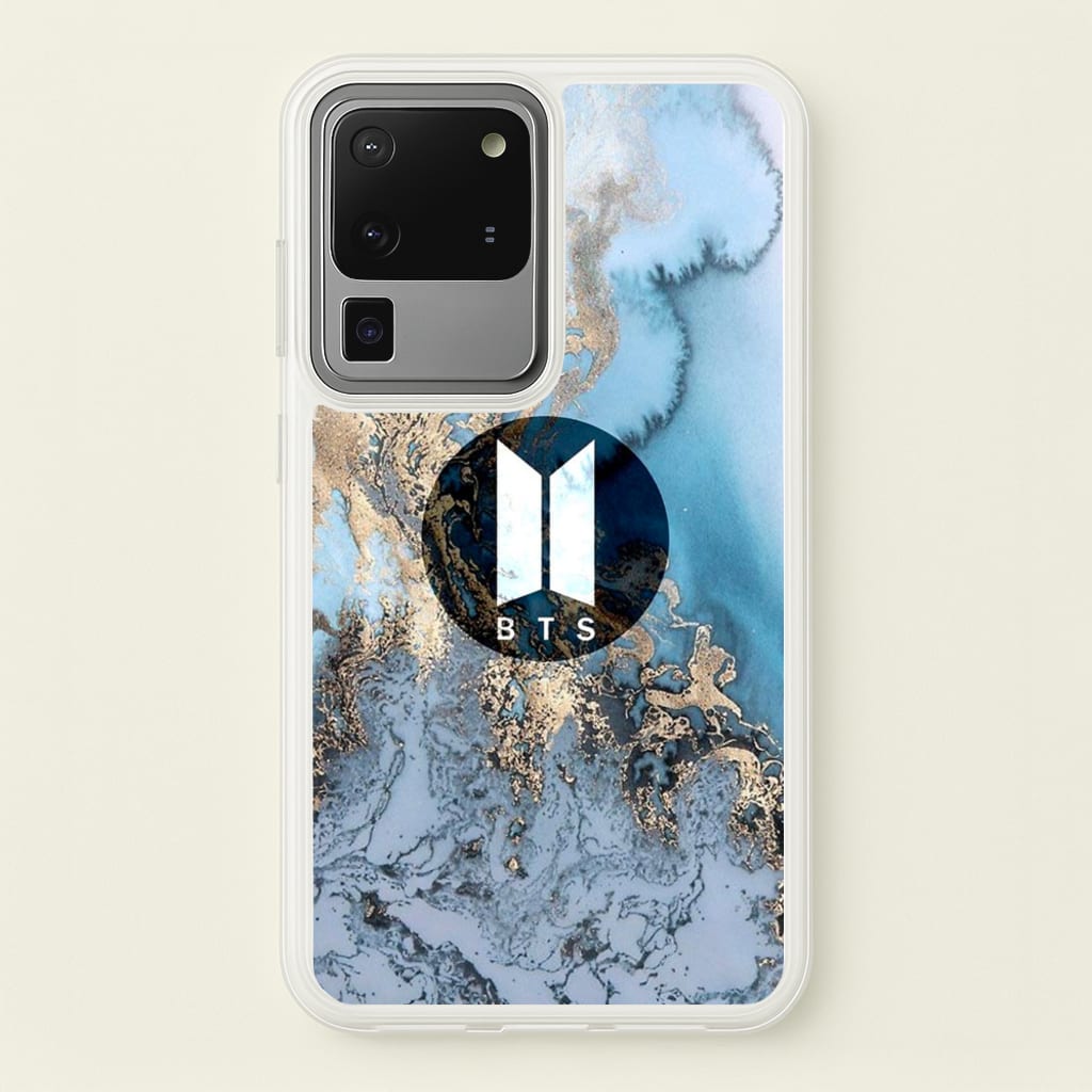 K-Pop Band Logo Marble - BTS Phone Case for Galaxy S20 Ultra