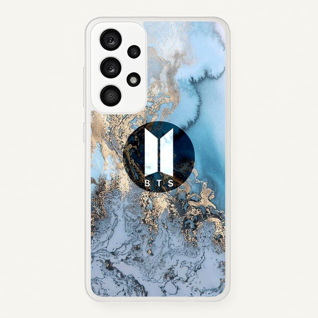 K-Pop Band Logo Marble - BTS Phone Case for Galaxy A53