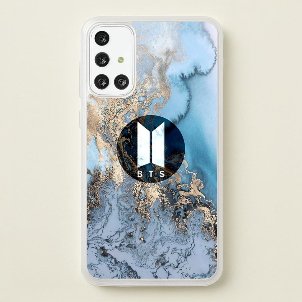 K-Pop Band Logo Marble - BTS Phone Case for Galaxy A71