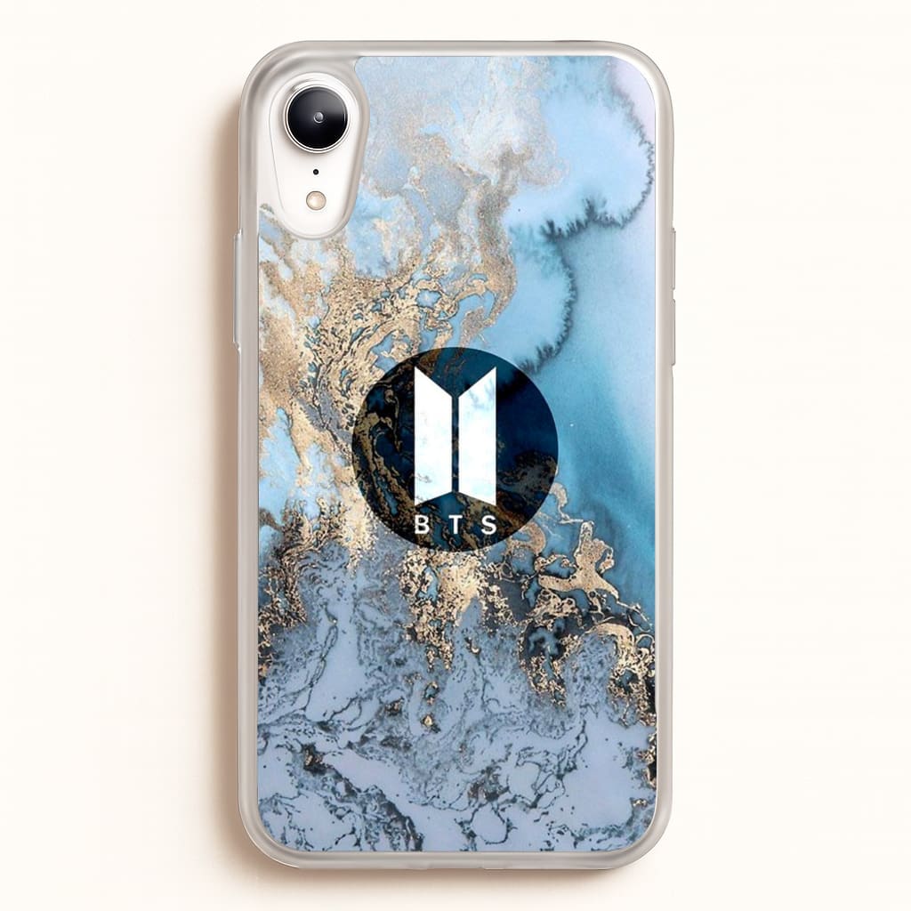 K-Pop Band Logo Marble - BTS Phone Case for iPhone XR