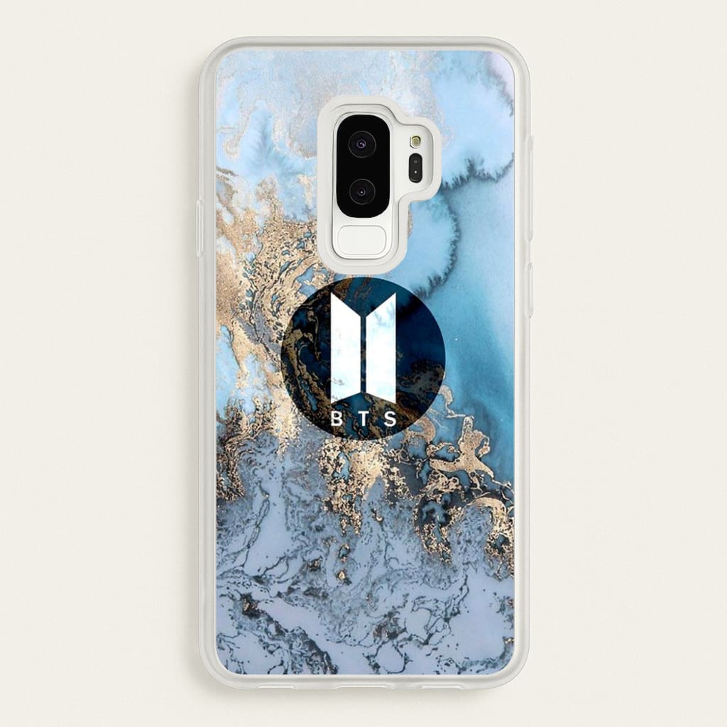 K-Pop Band Logo Marble - BTS Phone Case for Galaxy S9 Plus