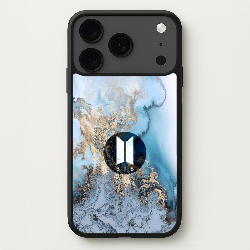 K-Pop Band Logo Marble Phone Case for iPhone 17 Pro