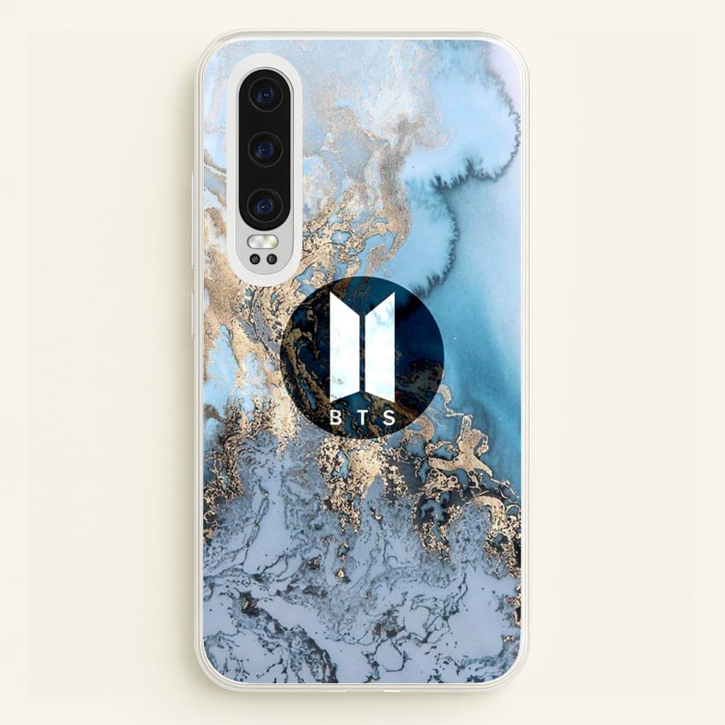 K-Pop Band Logo Marble - BTS Phone Case for Huawei P30