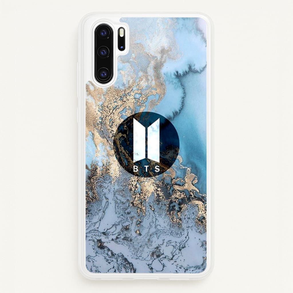K-Pop Band Logo Marble - BTS Phone Case for Huawei P30 Pro