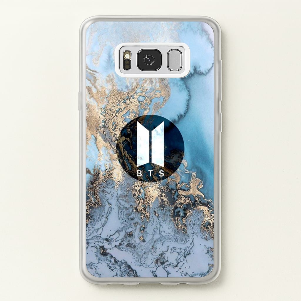 K-Pop Band Logo Marble - BTS Phone Case for Galaxy S8
