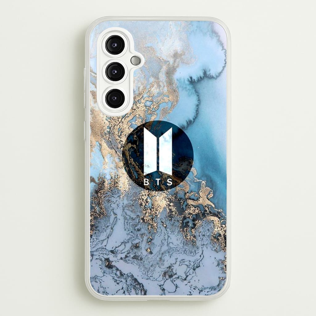 K-Pop Band Logo Marble - BTS Phone Case for Galaxy A14