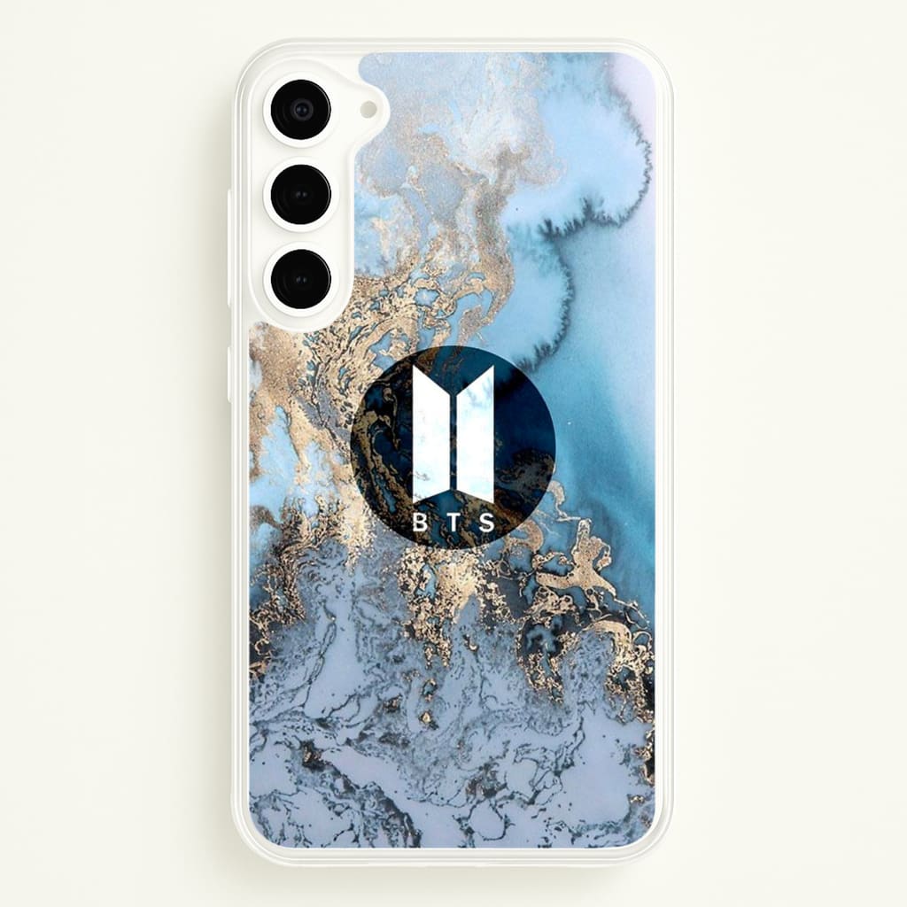 K-Pop Band Logo Marble - BTS Phone Case for Galaxy S23 Plus