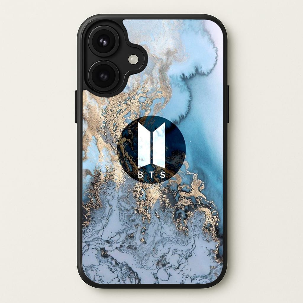 K-Pop Band Logo Marble Phone Case for iPhone 17