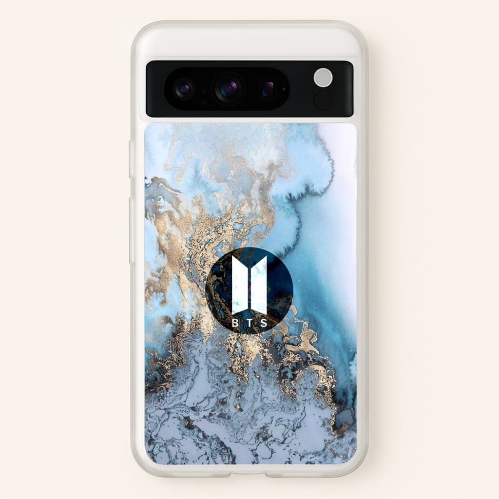 K-Pop Band Logo Marble - BTS Phone Case for Google Pixel 8 Pro
