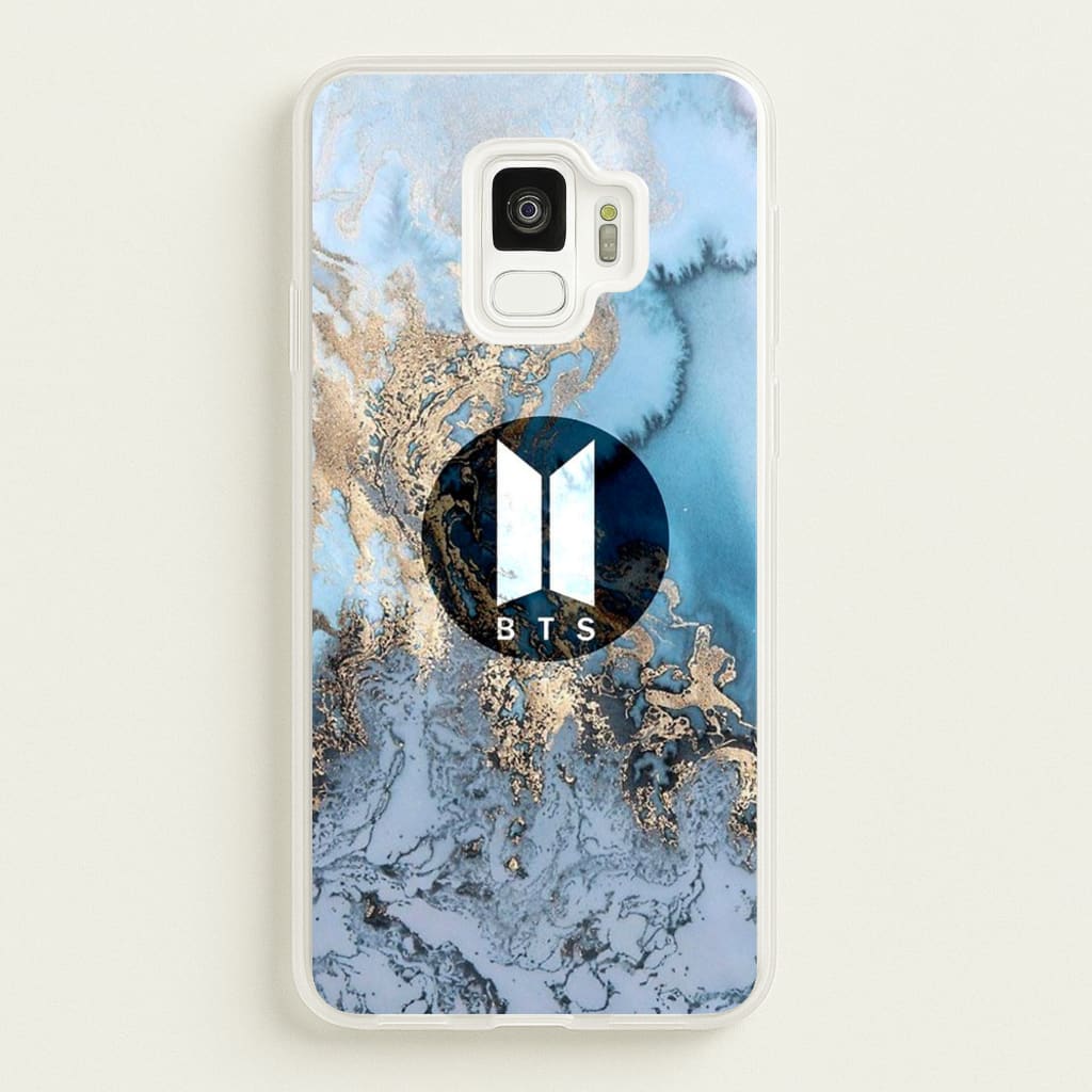 K-Pop Band Logo Marble - BTS Phone Case for Galaxy S9