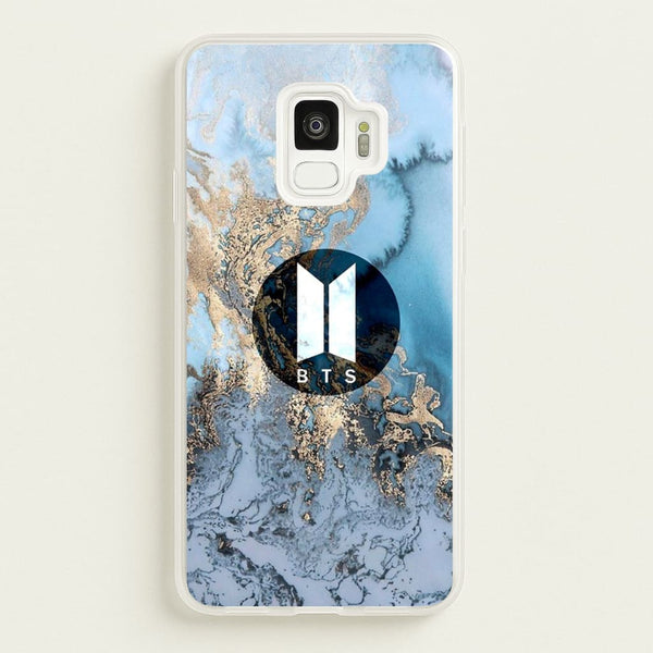 K-Pop Band Logo Marble - BTS Phone Case for Galaxy S9