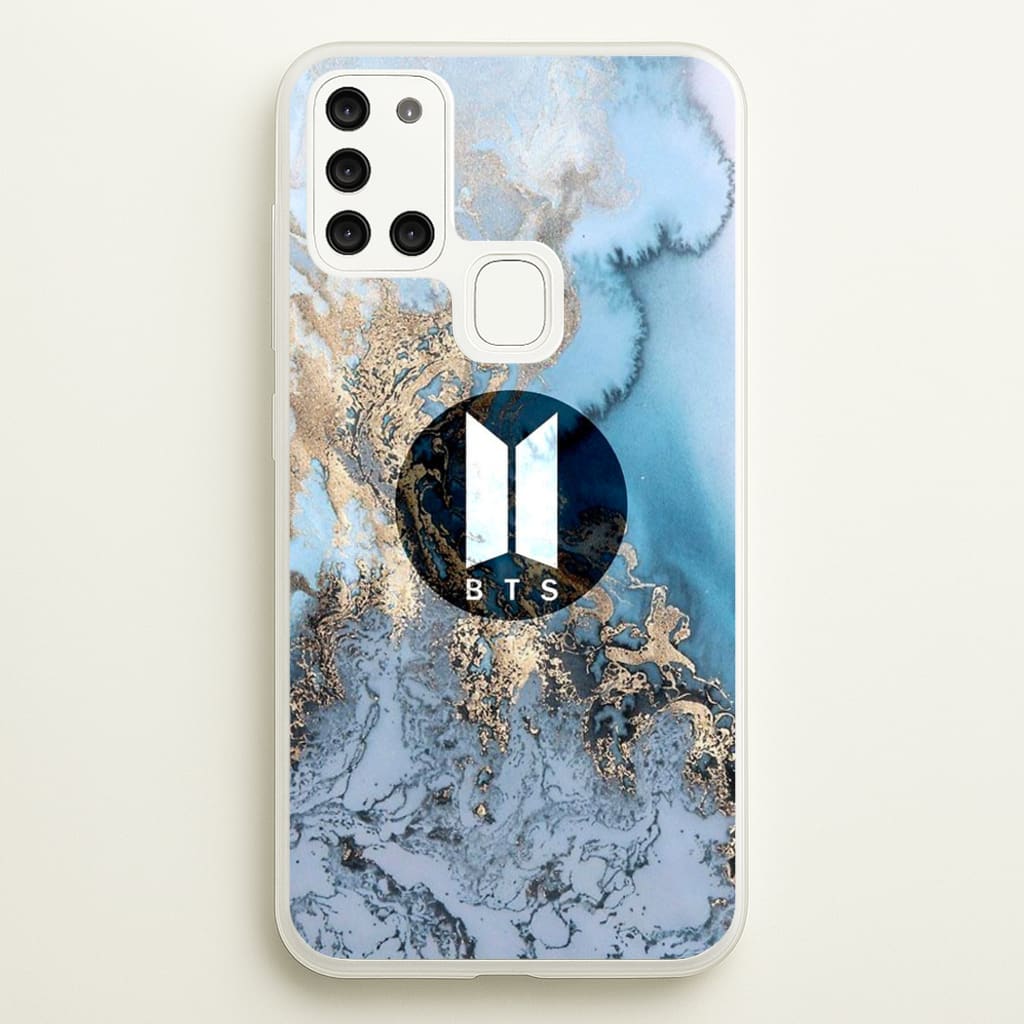 K-Pop Band Logo Marble - BTS Phone Case for Galaxy A21s