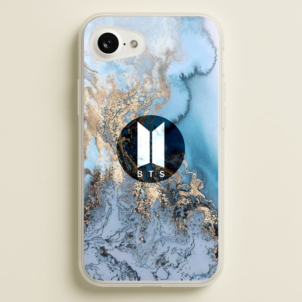 K-Pop Band Logo Marble - BTS Phone Case for iPhone 16e