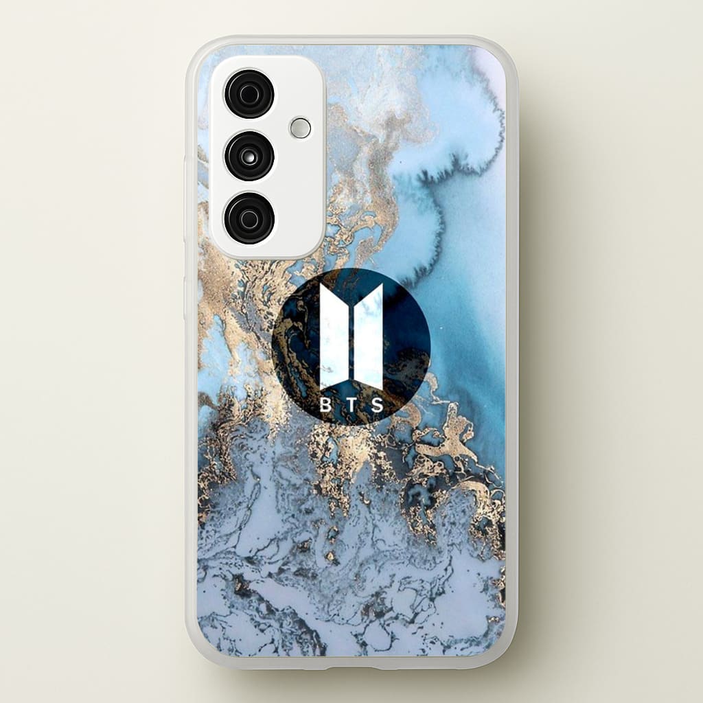 K-Pop Band Logo Marble - BTS Phone Case for Galaxy A35