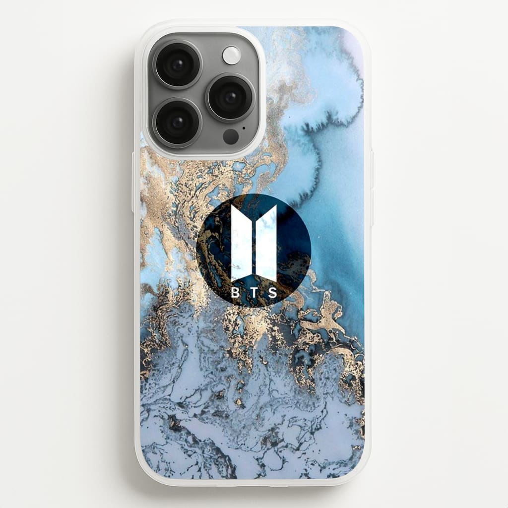 K-Pop Band Logo Marble - BTS Phone Case for iPhone 13 Pro Max