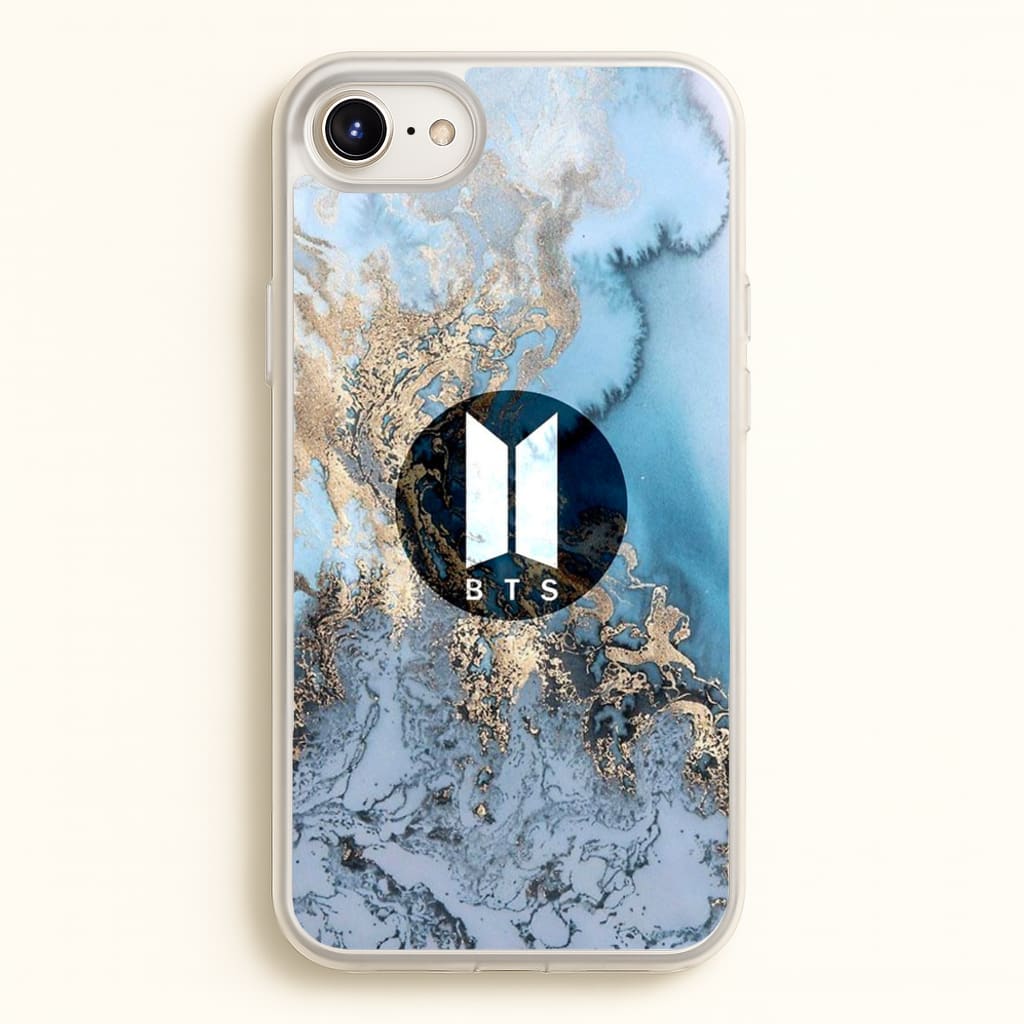 K-Pop Band Logo Marble - BTS Phone Case for iPhone 6 / 7 / 8 / SE