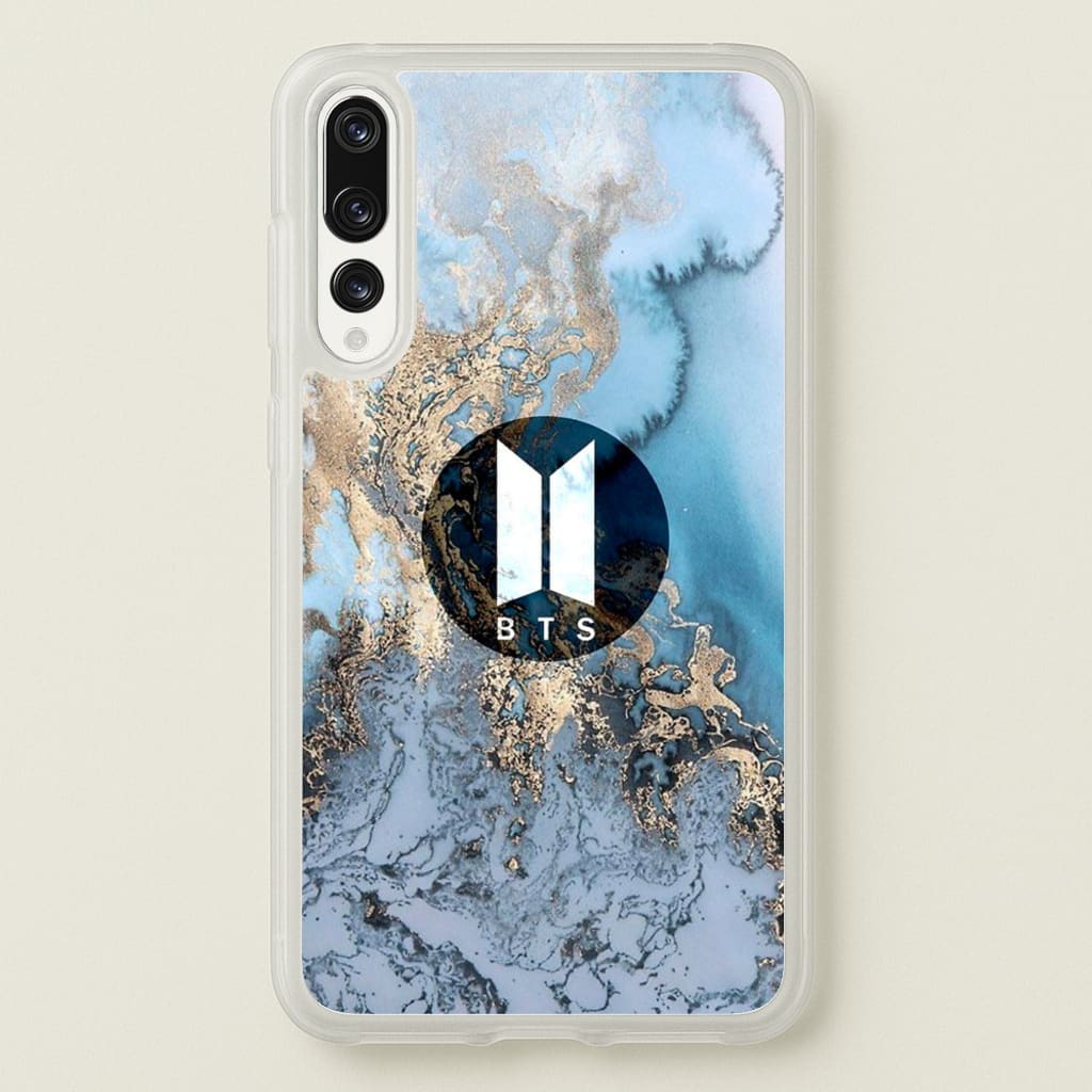 K-Pop Band Logo Marble - BTS Phone Case for Huawei P20 Pro