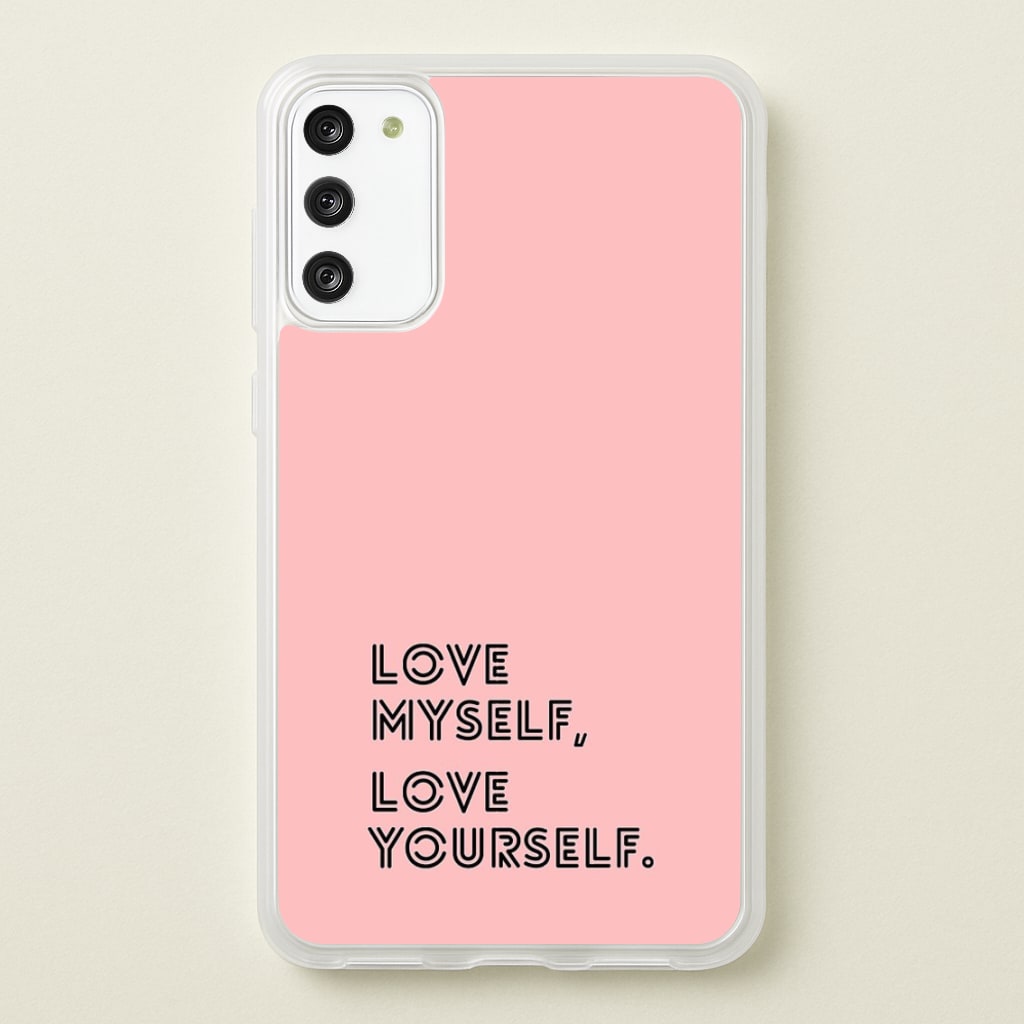 Love Myself, Love Yourself K-Pop Band - Phone Case for Galaxy S20
