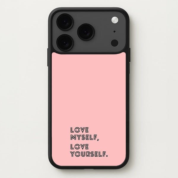 Love Myself, Love Yourself K-Pop Band Phone Case for iPhone 17 Pro