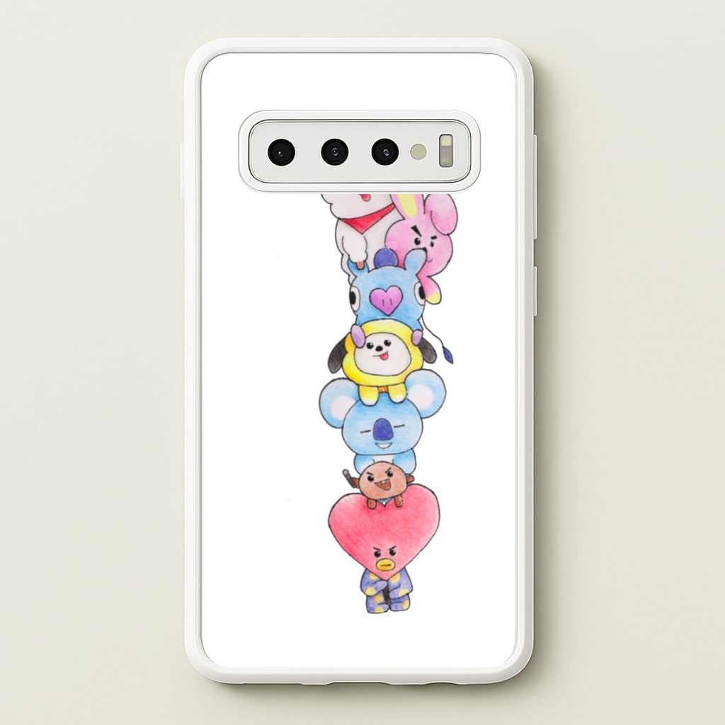 K-Pop Band BT21 Drawing - Phone Case for Galaxy S10 Plus