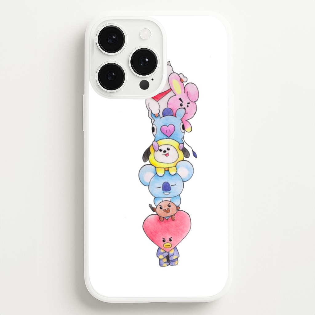 K-Pop Band BT21 Drawing - Phone Case for iPhone 13 Pro Max