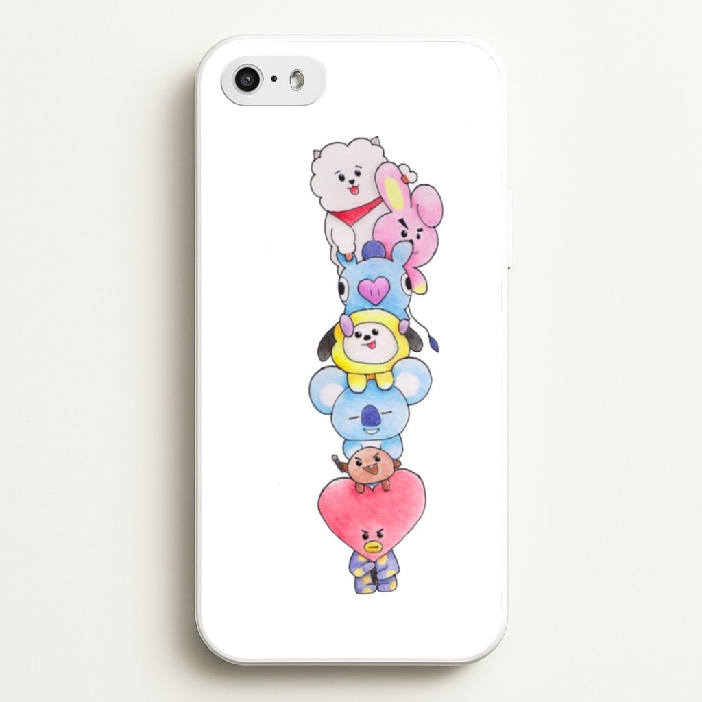 K-Pop Band BT21 Drawing - Phone Case for iPhone 5 / 5s / SE 2016