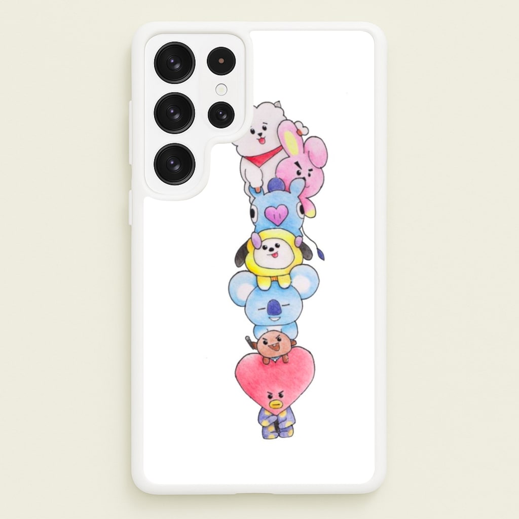 K-Pop Band BT21 Drawing - Phone Case for Galaxy S22 Ultra