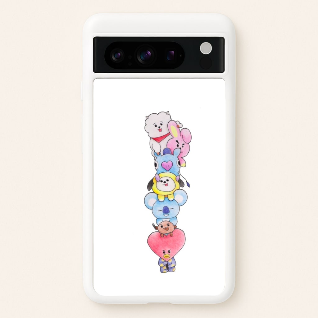 K-Pop Band BT21 Drawing - Phone Case for Google Pixel 8 Pro