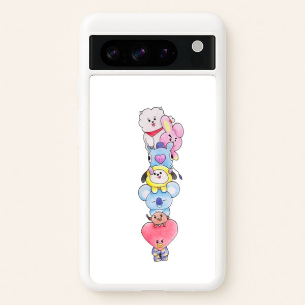 K-Pop Band BT21 Drawing - Phone Case for Google Pixel 8 Pro
