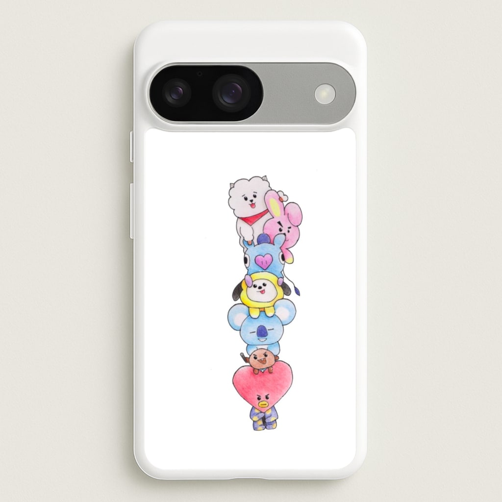 K-Pop Band BT21 Drawing - Phone Case for Google Pixel 9 / 9 Pro