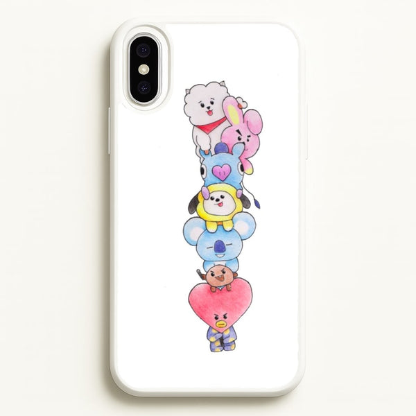 K-Pop Band BT21 Drawing - Phone Case for iPhone XS Max