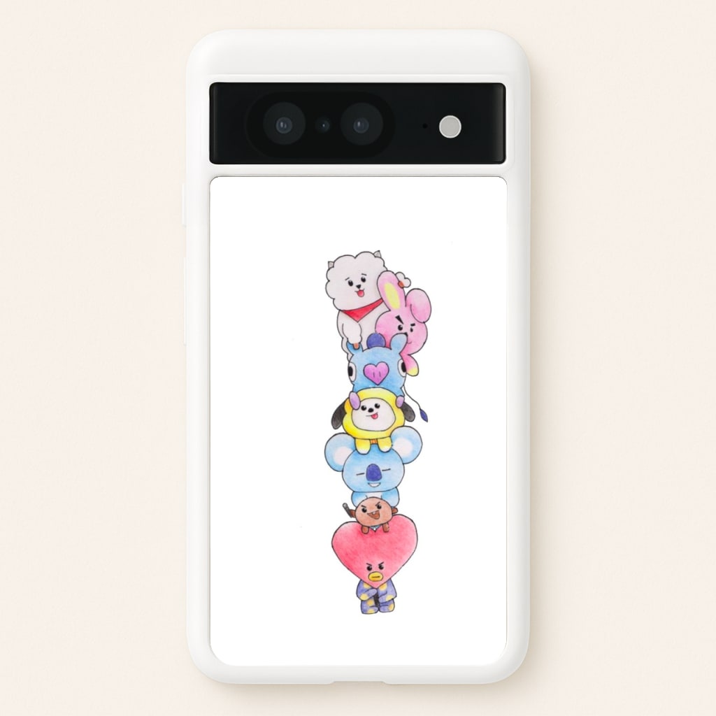 K-Pop Band BT21 Drawing - Phone Case for Google Pixel 8