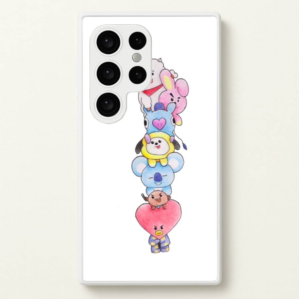K-Pop Band BT21 Drawing - Phone Case for Galaxy S24 Ultra