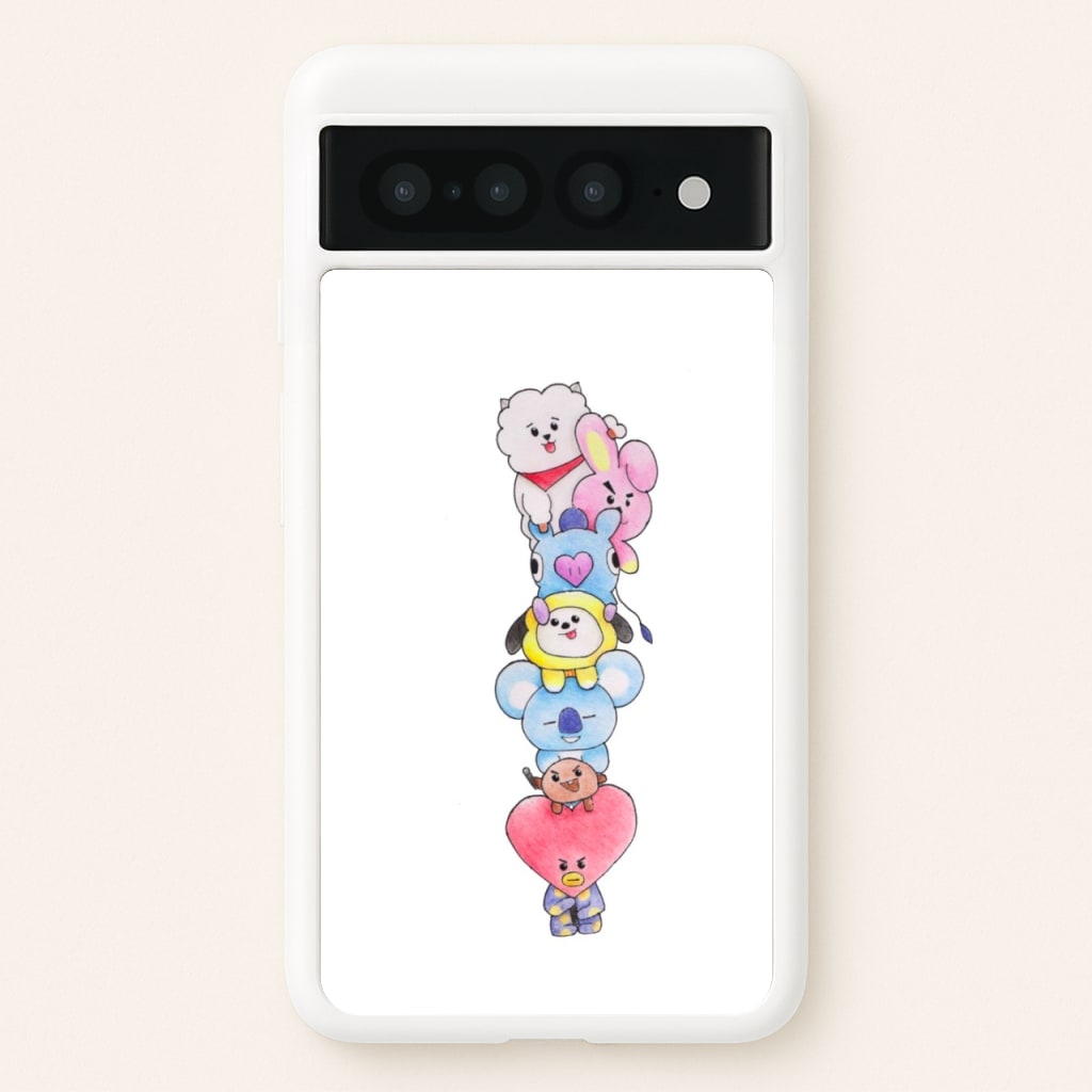 K-Pop Band BT21 Drawing - Phone Case for Google Pixel 7 Pro