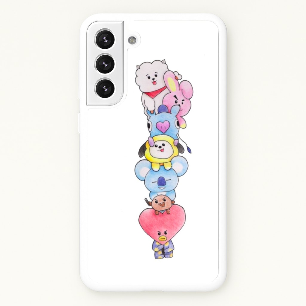 K-Pop Band BT21 Drawing - Phone Case for Galaxy S21