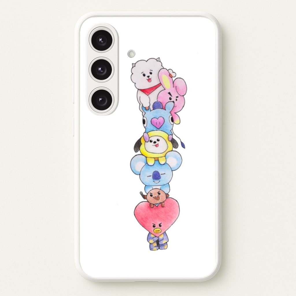 K-Pop Band BT21 Drawing - Phone Case for Galaxy S25 Plus