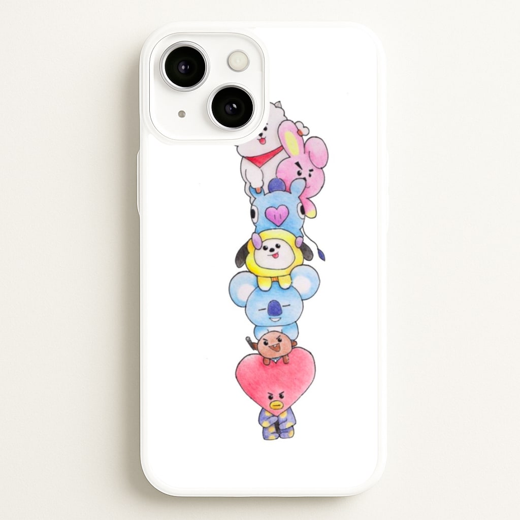 K-Pop Band BT21 Drawing - Phone Case for iPhone 13 Mini
