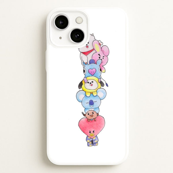K-Pop Band BT21 Drawing - Phone Case for iPhone 13 Mini