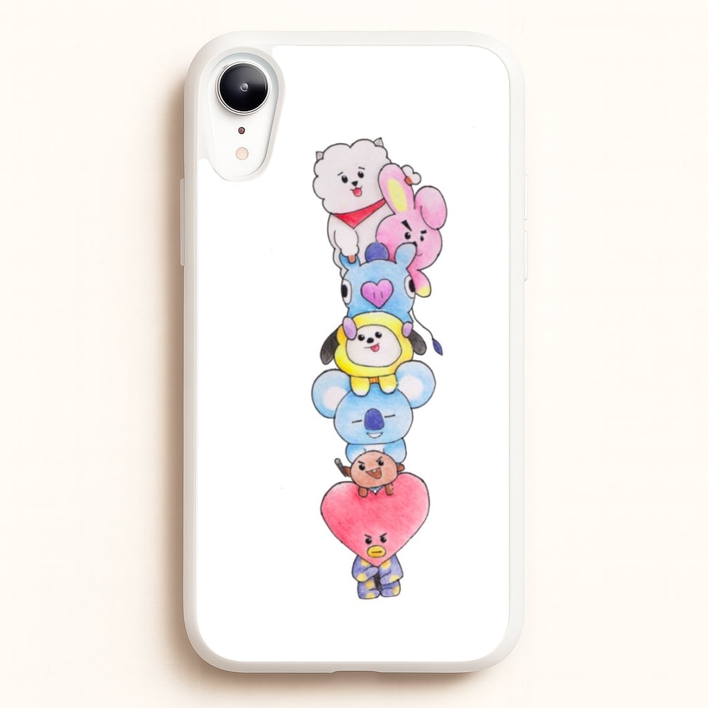 K-Pop Band BT21 Drawing - Phone Case for iPhone XR