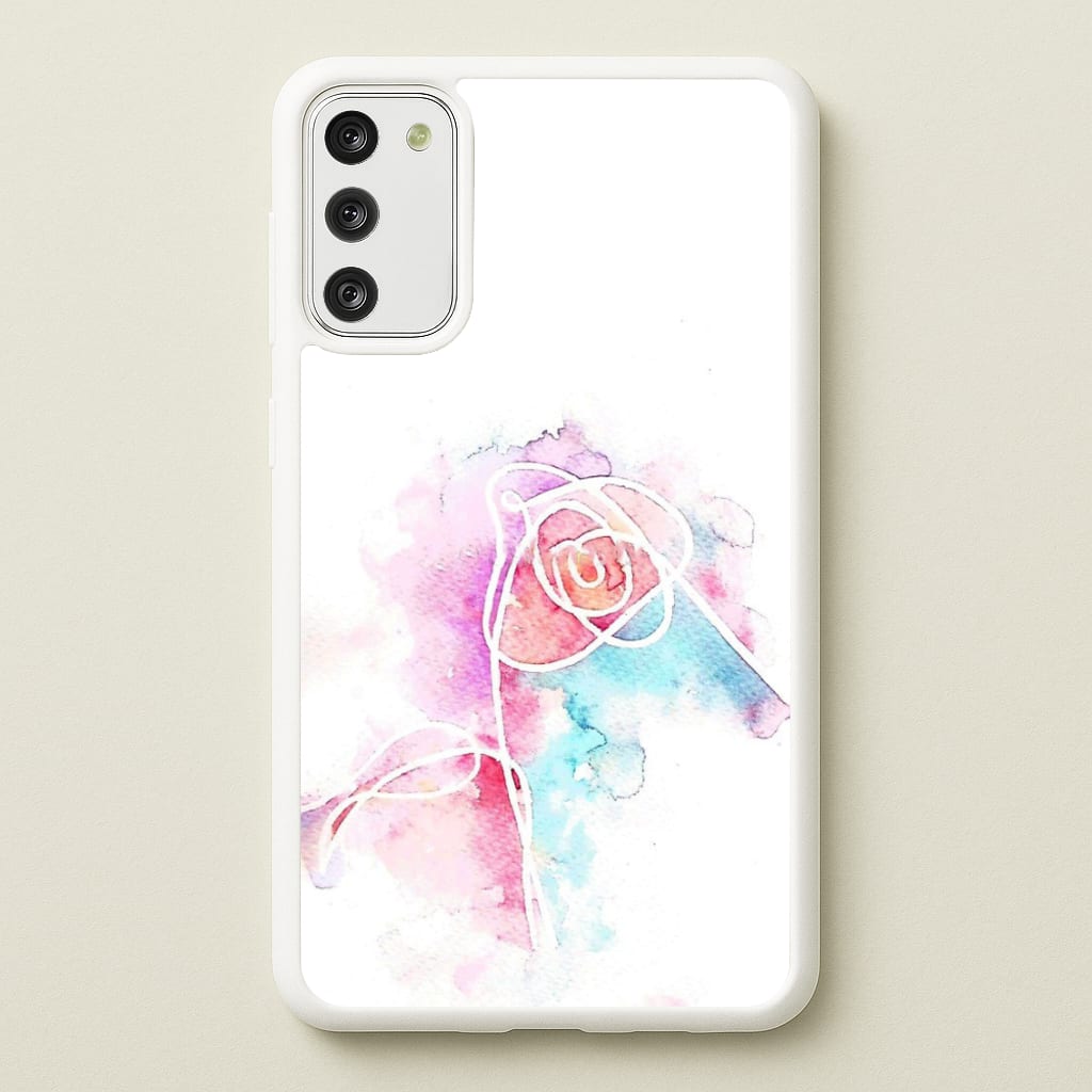 K-Pop Band Love Yourself Watercolour Painting - Phone Case for Galaxy S20