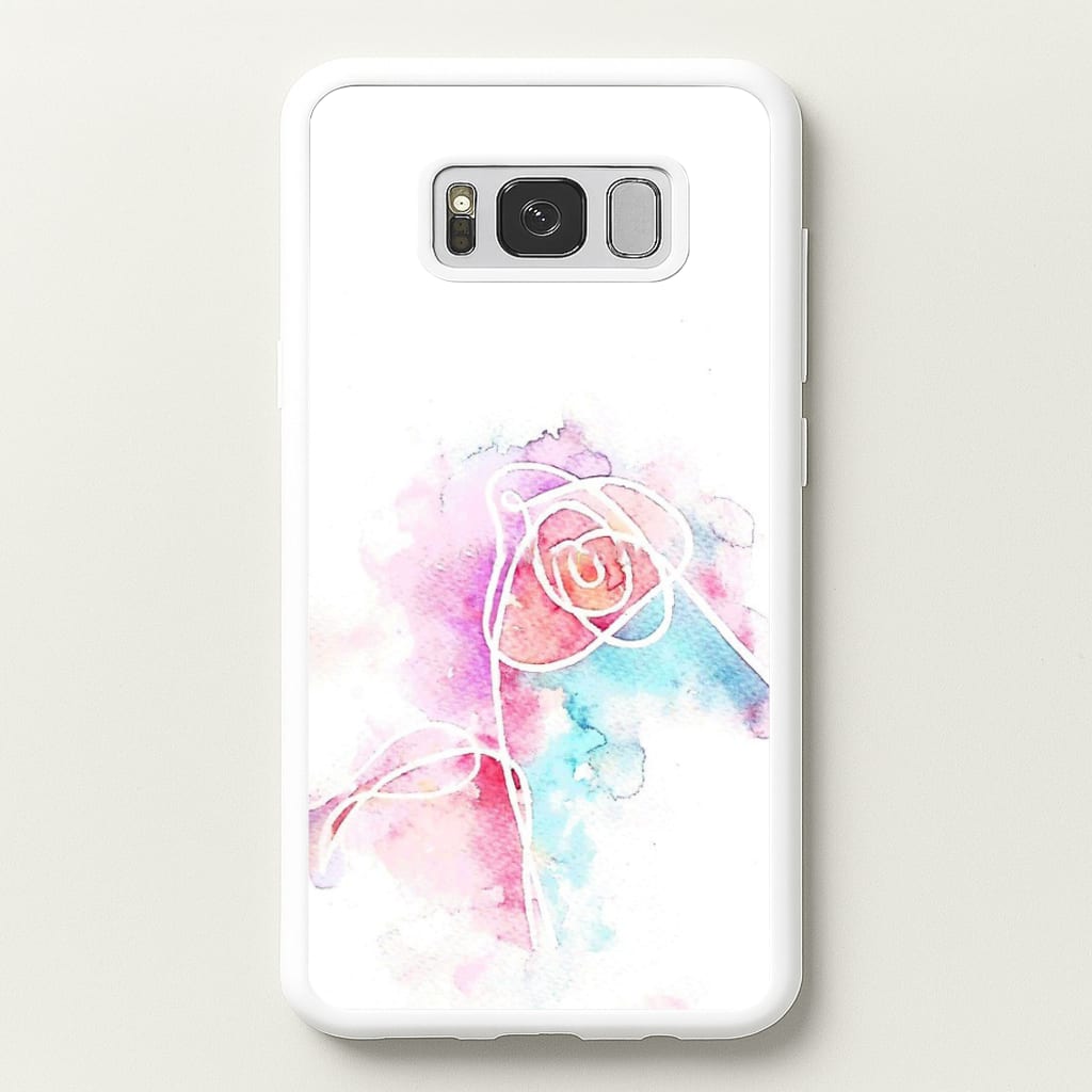 K-Pop Band Love Yourself Watercolour Painting - Phone Case for Galaxy S8