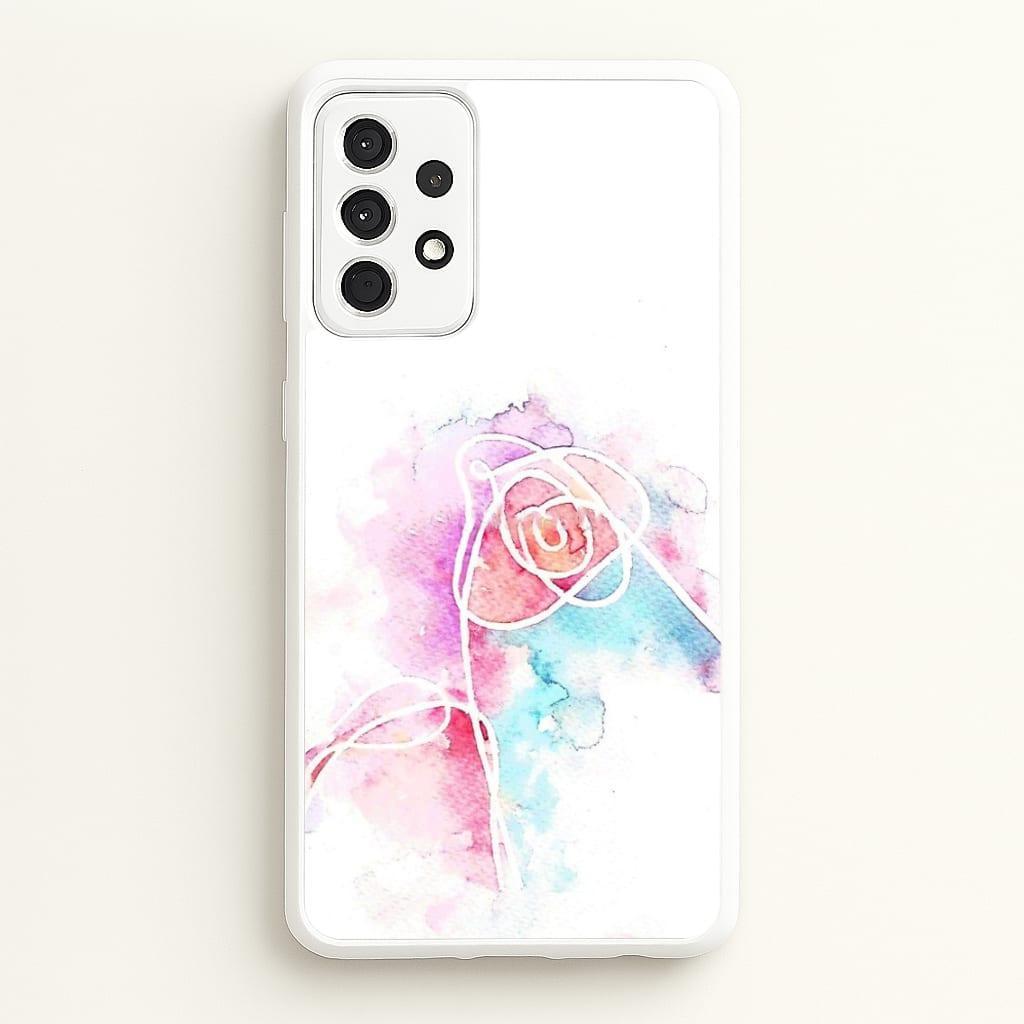 K-Pop Band Love Yourself Watercolour Painting - Phone Case for Galaxy A52 / A52s